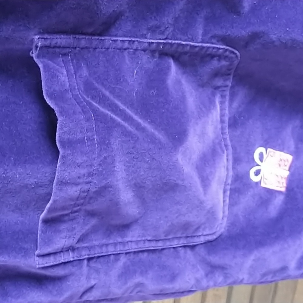 Vintage Quacker FactoryJumper Dress Tunic Size large Purple Presents Gifts - Picture 8 of 10